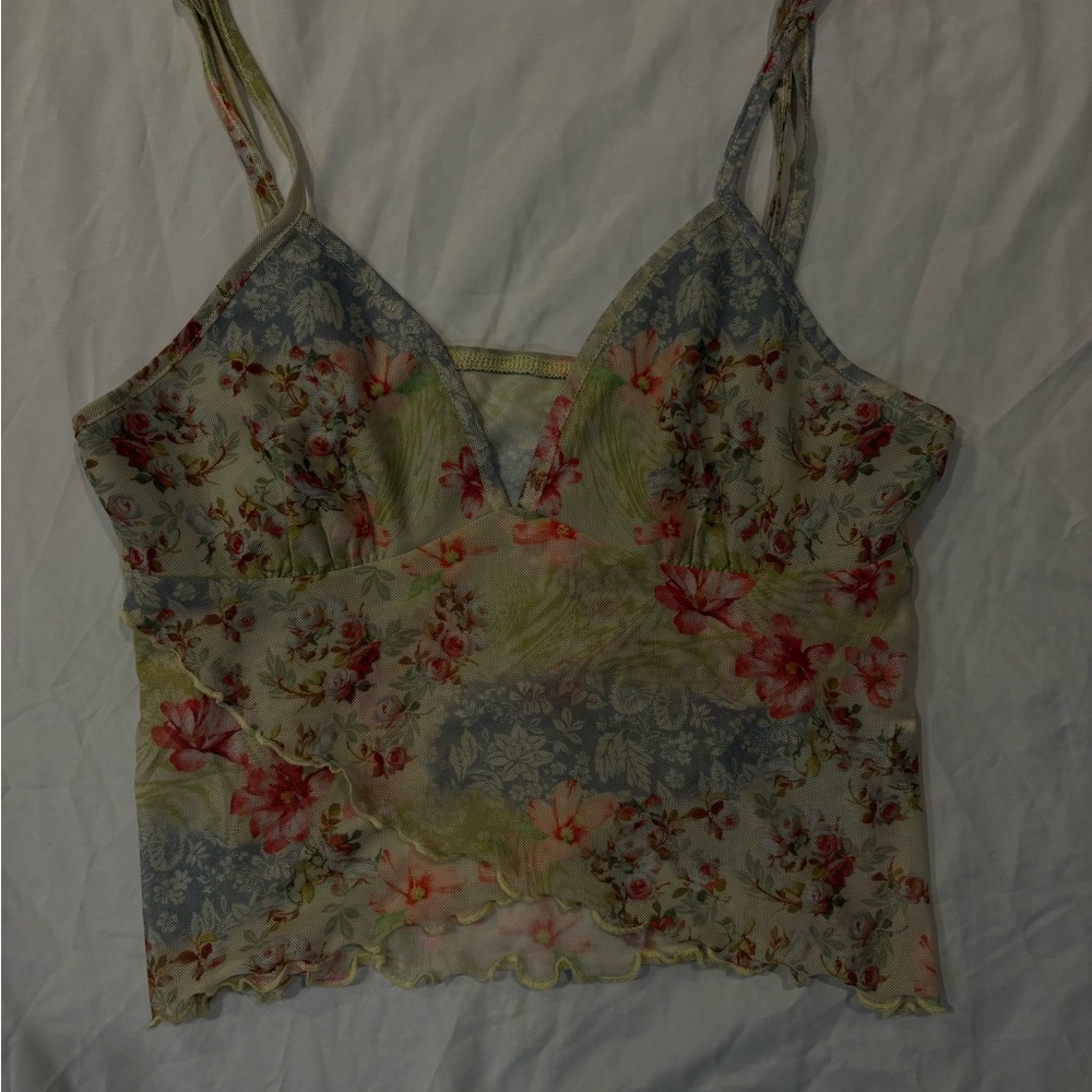 Floral Spaghetti Strap Top